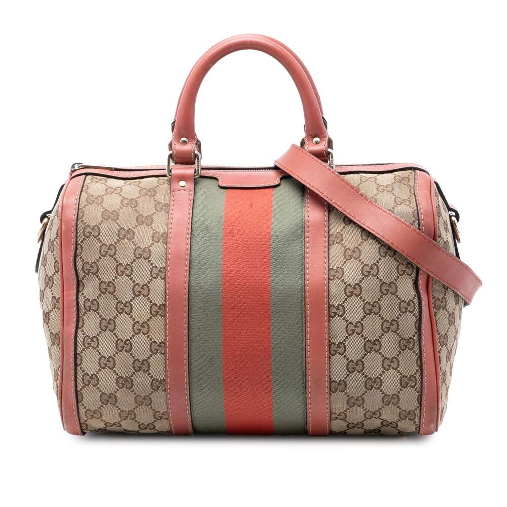 Gucci Vintage Web Boston Bag Gg Canvas #297901G89B